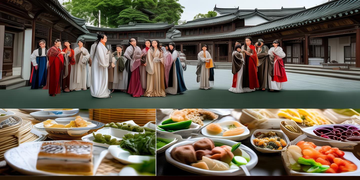 小板镇汉服茶宴秀出圈,唐代茶果子搭配天门蒸菜引国潮热